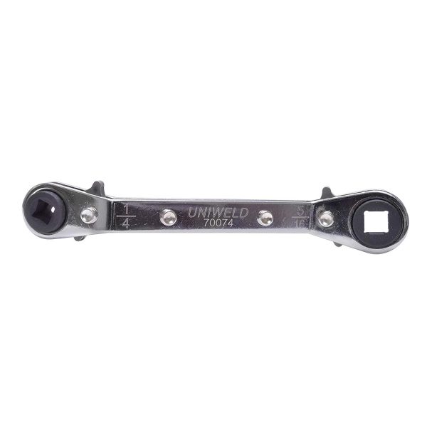 PART# 70074 Details about   REFRIGERATION WRENCH REVERSIBLE OFFSET w/DUAL HEX WRENCH ADAPTER 