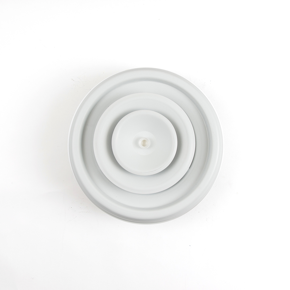 Airguide Round Ceiling Diffusers With Adjustable Core Rd As Mill