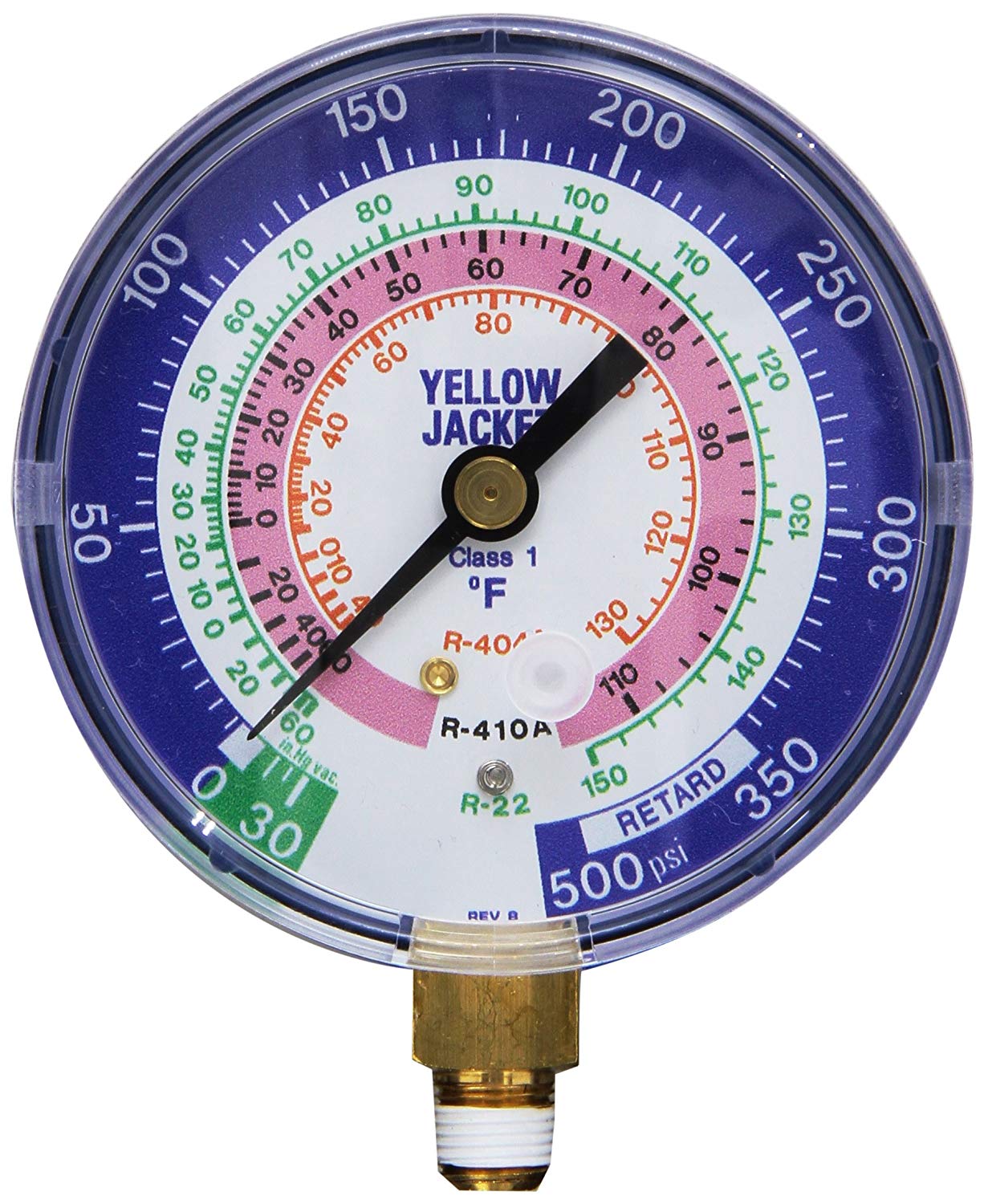 Yellow Jacket 49519 RED Pressure Gauge R410A